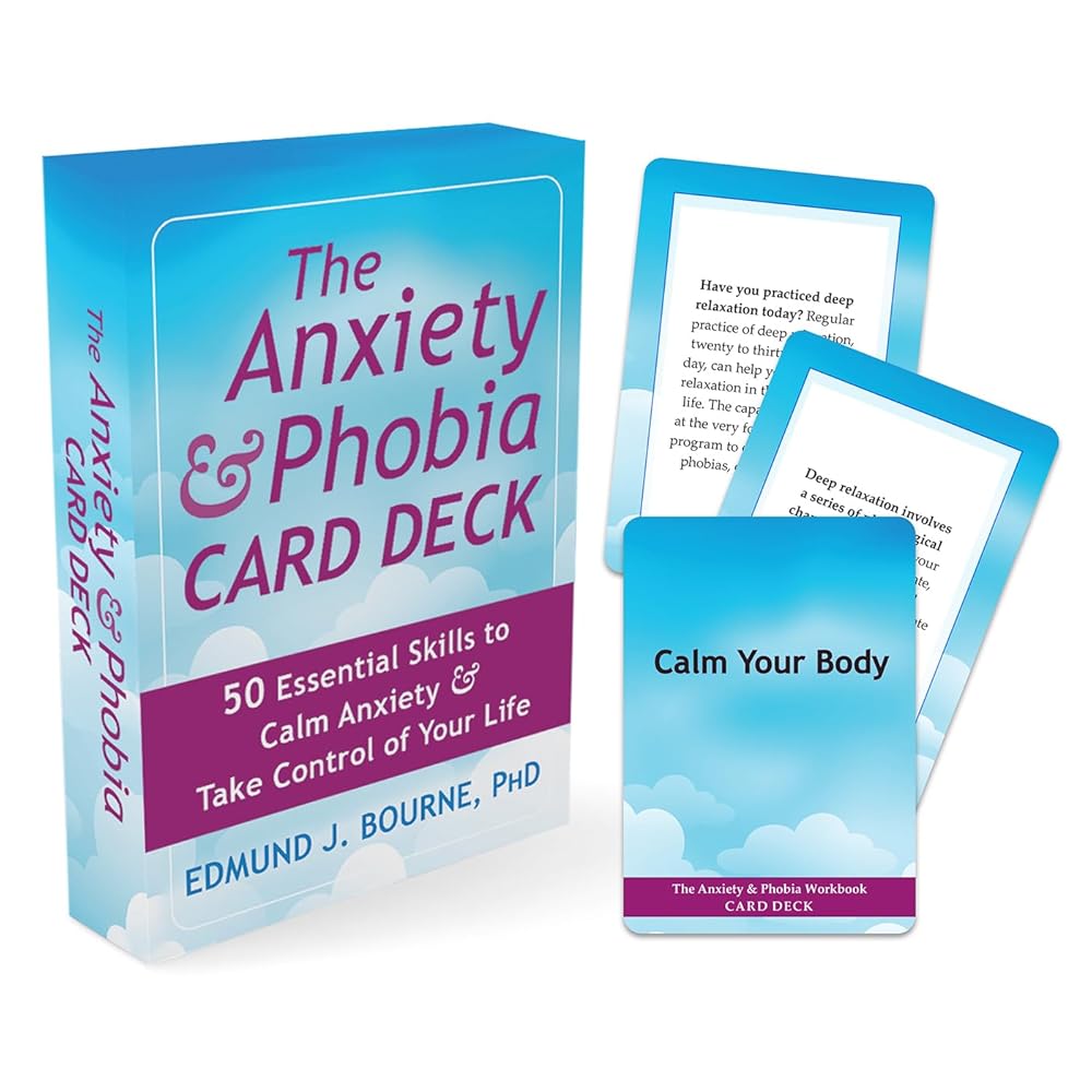 The Anxiety and Phobia Card Deck: 50 Essential Skills to Calm Anxiety and Take Control of Your Life cover image